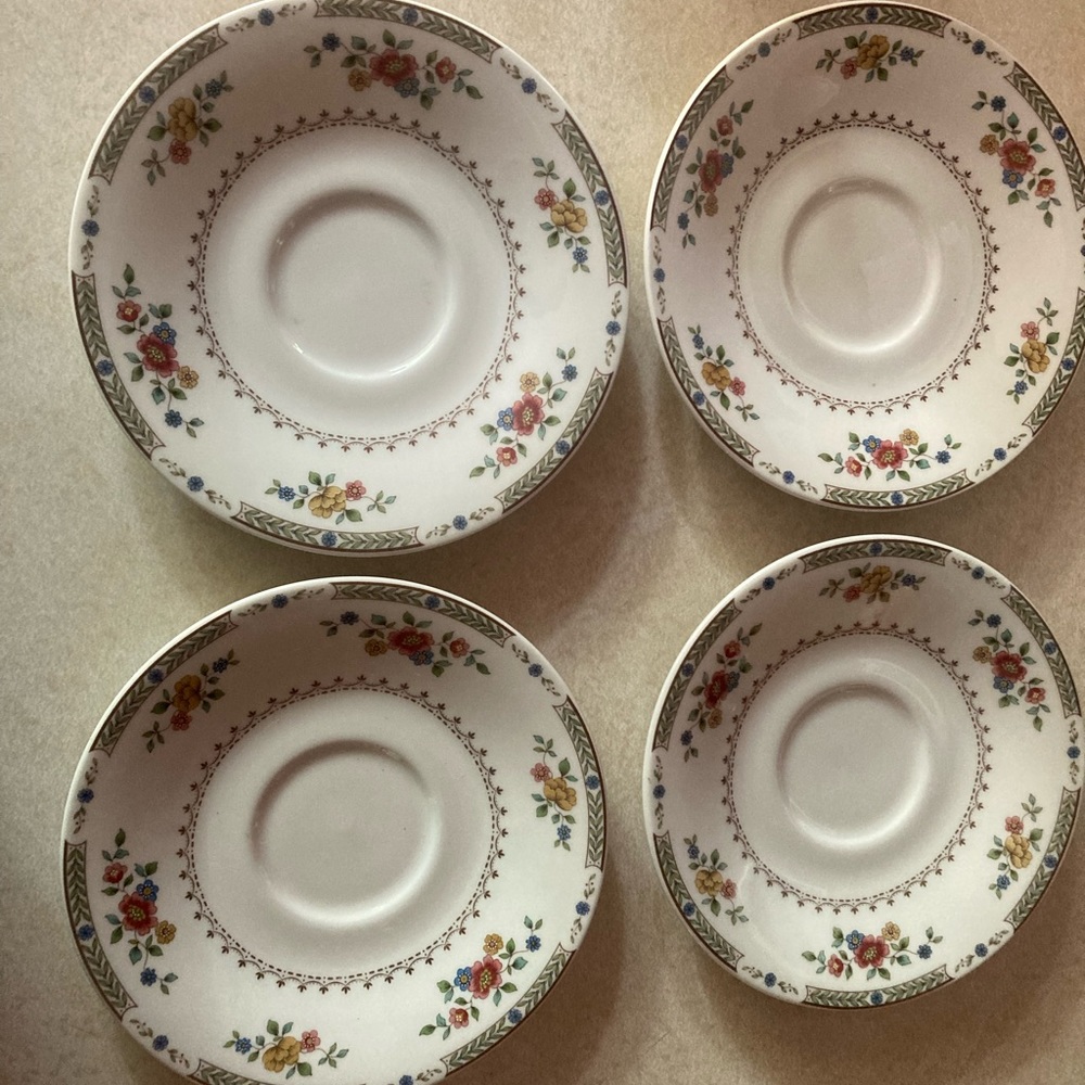 Royal Doulton Kingswood China 4 cup saucers.